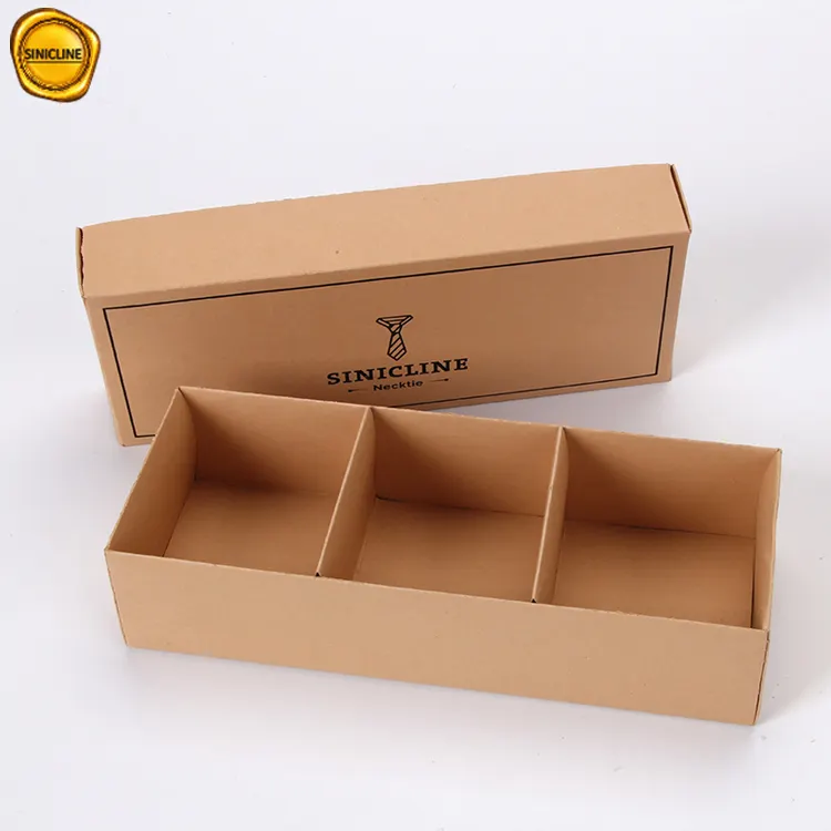 Sinicline 2023 e-commerce online eceran hadiah aksesoris rambut kemasan kotak kertas kraft coklat