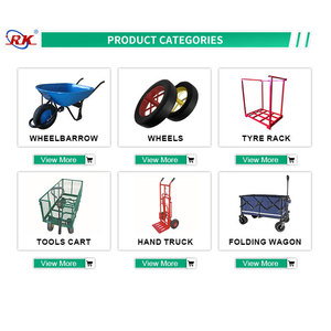 WB3020P 120kg 66l 16 "x4.00-8 Double roue jardin cour ferme outils de plein air chariot brouette pour béton - Product Image 6