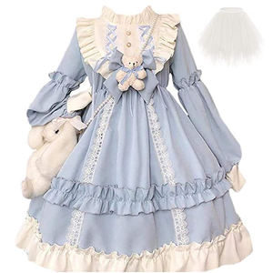 <span class=keywords><strong>Robe</strong></span> de Princesse Style Japonais <span class=keywords><strong>Kawaii</strong></span>, à Manches Longues en Mousseline, Douce et Fantaisie, <span class=keywords><strong>Robe</strong></span> Lolita pour Fille - Product Image 2