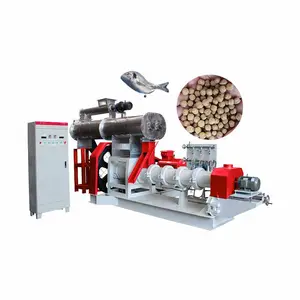 FPH60 3000~4000kg/h floating fish feed making machine 2023 fish feed granulator extruder mill feed processing machine wet