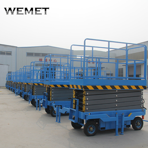 6m 8m 10m 12m 14m elektrische bewegliche Scheren heber hydraulische mobile elektrische Scheren bühne für Luft arbeiten - Product Image 3