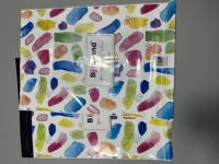 Sacs d'expédition en polyéthylène colorés personnalisés, imprimés avec un motif complet, autocollants, imperméables, pour les marques de boutiques