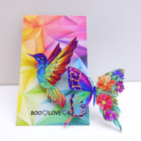 Broche décorative de sécurité en acrylique, personnalisée, colorée, motif anime, papillon, oiseau, pas chère, pour vêtements, épingles en acrylique, badges