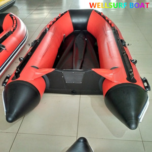 WellSurf Wholesale Price 300cm*150cm Aluminum Alloy Floor 3+1 Air Chambers 510KG Max Load Speed Dinghy <b>Inflatable</b> Drifting - Product Image 3