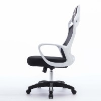 Chaise de bureau ergonomique en maille pivotante Coussin confortable de sièges inclinables à dossier haut