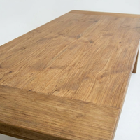 Mesa Plegable de Madera de Pino Sólido para Banquetes de Boda y Eventos - Mesa de Comedor Rústica Estilo Granja para Locales de Fiestas