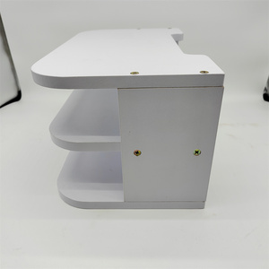 Caja de almacenamiento para enrutador WiFi, estante de almacenamiento de gestión de cables multicapa montado en la pared, estante para enrutador, estantes <span class=keywords><strong>flotantes</strong></span>, estante para decodificador de TV - Product Image 3