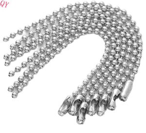 Chaîne à billes en argent QQ, connecteur de chaîne à perles métalliques, porte-clés, support de pendentif pour cadeau et décoration - Product Image 5