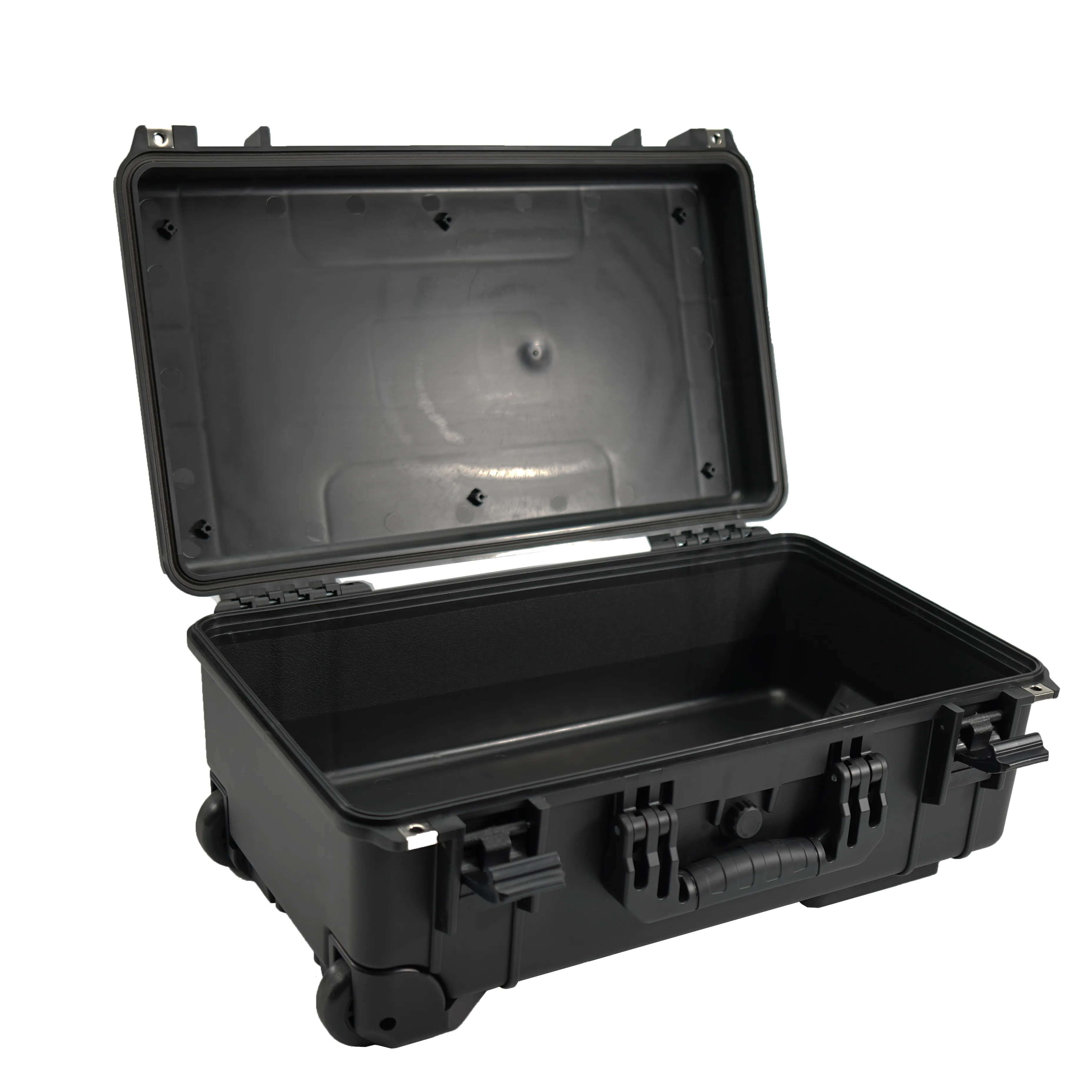 Caja de equipo rodante de plástico duro impermeable WS6001 caja de herramientas de protección de seguridad de instrumentos con carro