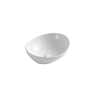 Lavabo de Pared Ovalado de Cerámica de Porcelana Blanca Moderna, Resistente al Agua, Económico, para Baño de Hotel, con 5 Años de Garantía, 3L - Product Image 2