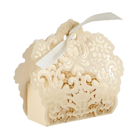 Magnifique Boîte à Bonbons Ajourée avec Dorure Or pour Mariage Fête Décoration Emballage Cadeau