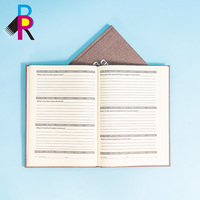 Cuaderno de Tapa Dura con Impresión Personalizada, A5, Grabado en Relieve, Recubrimiento UV, para Reuniones de Oficina, Hojas de Papel Reciclado