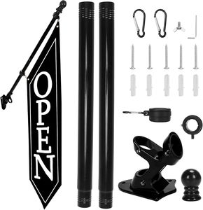 Nhiệm Vụ Nặng Nề Polyester Vải Hai Mặt Dấu Hiệu Với Khung Quảng Cáo Biển Hiệu Biểu Ngữ Mở Dấu Hiệu Cờ Cho Kinh Doanh Cửa Hàng - Product Image 2