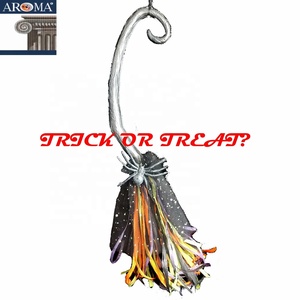 <strong>Death</strong> Day 20-Inch Colorful Witch's Broom Halloween Prop Haunted House Wall <strong>Decoration</strong> for Party FL2020-224 Model - Product Image 4