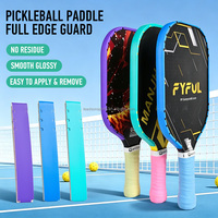 Bande de protection pour tête de raquette de pickleball en PU résistant à l'usure, épaisseur 0,5 mm, logo personnalisé, taille personnalisée avec bord dentelé
