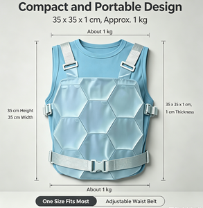 Chaleco Refrigerante Reutilizable con Material de Cambio de Fase PCM <span class=keywords><strong>para</strong></span> Enfriamiento Corporal Post-Entrenamiento, Alivio del Calor <span class=keywords><strong>para</strong></span> Entusiastas del Gimnasio y el Fitness - Product Image 4