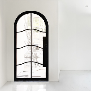 Design arqué, meilleure vente, porte d'entrée simple élégante en <span class=keywords><strong>fer</strong></span> forgé - Product Image 5