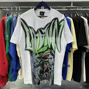 เสื้อยืดคอตตอน 100% คุณภาพสูง ขายดี ลายกราฟิกสตรีทแวร์ สไตล์โอเวอร์ไซส์ สำหรับผู้ชาย รุ่น Mixed Emotions - Product Image 1