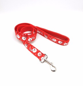 Sabuk Pengaman Kerah Anjing Cetak Natal, Kualitas Tinggi Tali Kekang Hewan Kucing Nilon Kerah Dapat Disesuaikan - Product Image 3