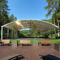 Tente commerciale à structure membranaire double couche Oxford grande portée, quatre saisons, imperméable, avec armature en acier, pour événements extérieurs