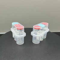 Boîte de rangement pour flacons en plastique transparent de 3 ml, 3 pièces, étui de voyage pour flacons Cillin, support pour petits flacons adapté à un usage médical
