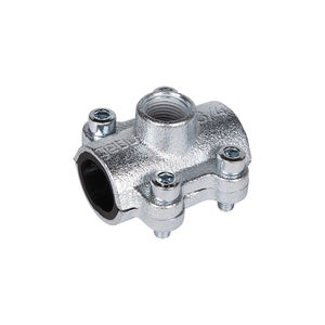 Soporte de derivación de latón de hierro fundido maleable galvanizado ASTM estándar 2 \ "1/2X1 \" 1/2 BSP conectores de rosca para tubería tamaño de 30mm - Product Image 2