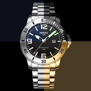 Drioshipping Marque Montre Analogique Personnalisée pour Homme Acier Luxe Étanche Lumineux Date Hommes Montre-Bracelet Montre Pour Hommes - Product Image 4