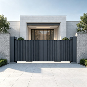 Automatic Electric Main Entrance Gates Fold Gate Waterproof Folding Gate Remote Control Exterior Aluminum Garden Gate - Product Image 6