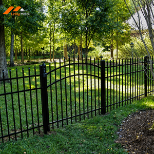 Black Steel Spear Top Gate Anti-Corrosion Perimeter Security Entrance for Residential Villa and Property Developments - Product Image 1