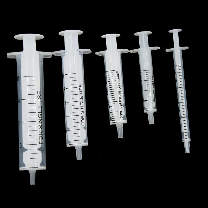 50ML Manual Dispensing Syringe Oil-Resistant Corrosion-Resistant Needle Tube 2-Piece Injection Molded Rubber Stopper Plastic