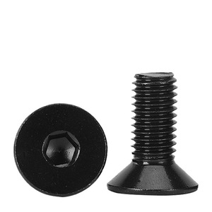 304 thép không gỉ phẳng đầu lục giác ổ cắm bu lông M6 M8 chìm vít màu đen hệ thống số liệu - Product Image 3
