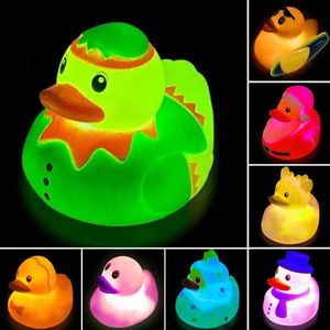 Glowing PVC Duck Fun Water <b>Bath</b> Toy for Toddlers Christmas and Halloween Swimming Pool Birthday Gift Made of Durable Plastic - Product Image 2