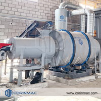 Séchoir Rotatif Triple Pass CORINMAC de Haute Qualité, Neuf, pour Sable et Mortier, Capacité 1-50t/h, Source de Chaleur Multi-carburant, Facile à Utiliser