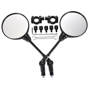 Gương chiếu hậu xe máy tròn GOOFIT 8mm 10mm, gương chiếu hậu gập được với bộ chuyển đổi, dùng được cho xe ATV, UTV, xe địa hình, xe tay ga - Product Image 1