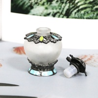 Botol parfum hewan kura-kura logam 40ml botol isi ulang minyak esensial kaca kosong hadiah Dekorasi Rumah #57221