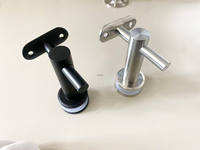 Condibe Stair Glass Zaun verstellbare Edelstahl schwarz Geländer Handlauf halterung