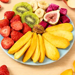Mélange de fruits lyophilisés en gros, <span class=keywords><strong>sans</strong></span> <span class=keywords><strong>sucre</strong></span>, riche en antioxydants |   Pack en vrac de 1 kg pour les smoothies, les collations <span class=keywords><strong>et</strong></span> la fabrication alimentaire - Product Image 1