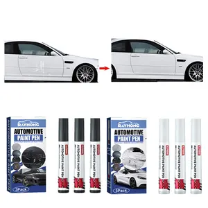 Rayhong tinta automotiva caneta 3pcs carro reparo zero canetas linear ligeiro arranhões em grande escala caneta para carro