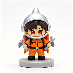 Figurines d'action en plastique 3D Oddbods, jouets mignons en forme de champignon, personnalisés, de haute qualité, neufs, fabriqués en usine - Product Image 2