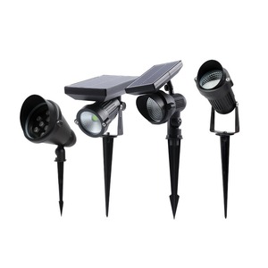 Colorful Aluminum Outdoor IP65 Solar Spotlights 24V for Garden Yard Tree Spike Landscape Lighting