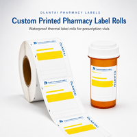 Rouleaux d'étiquettes thermiques pour pharmacie, directement de l'usine, imperméables, autocollants, pour ordonnances, taille, forme et impression personnalisées