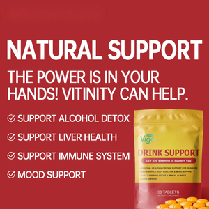 Vigo Anti <span class=keywords><strong>Alcohol</strong></span> Drink Support Suplemento con Kudzu Milk Thistle Holy Basil - Product Image 3