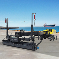Niveleuse laser télescopique pour béton certifiée CE avec système entièrement hydraulique, moteur et roulement, garantie 1 an