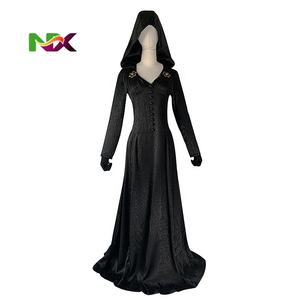 Disfraz de Cosplay de <span class=keywords><strong>Resident</strong></span> <span class=keywords><strong>Evil</strong></span> <span class=keywords><strong>8</strong></span>, Vestido Negro de Lady Dimitrescu, Traje para Fiesta de Halloween, Actuación en Escenario de Juego - Product Image 1