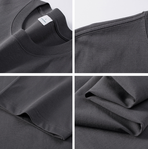 T-shirts tendance pour hommes, t-<span class=keywords><strong>shirt</strong></span> oversize à épaules tombantes, unisexe, 10 couleurs, coton respirant, <span class=keywords><strong>tee</strong></span>-<span class=keywords><strong>shirt</strong></span> décontracté pour le sport quotidien - Product Image 6