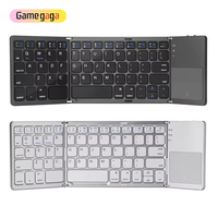 Clavier portable pliable sans fil Gamegaga avec pavé tactile pour tablette, smartphone, ordinateur portable, bureau et voyage