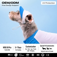 OEM ODM |   Casquette de refroidissement pour animaux de compagnie, protection UV, nylon, réglable, tailles S et M, OEM ODM, prête à être expédiée, haute qualité