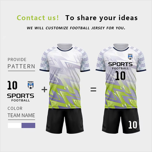 Set di Maglie da Calcio Personalizzate all'Ingrosso, Traspiranti, a Manica Corta, con Logo Personalizzato per <span class=keywords><strong>Club</strong></span> Sportivi - Product Image 2