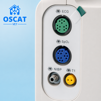 Moniteur de signes vitaux vétérinaires OSCAT VE5, moniteur portable pour animaux de compagnie, PR SpO2 NIBP, écran tactile, portable, pour clinique vétérinaire, hôpital vétérinaire