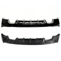 Pare-chocs arrière en PP noir brillant et motif fibre de carbone, double échappement pour BMW Série 2 F22 2014-